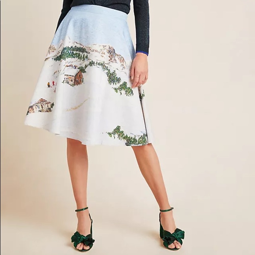 Anthropologie Corey Lynn Calter Wonderland Midi Skirt